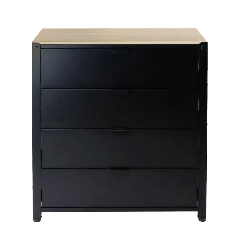 Werkbank schwarz B/H/T: ca. 80x90x40 cm