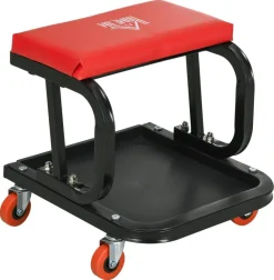 Werkstatthocker rot B/H/L: ca. 35x37x38 cm