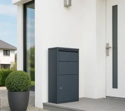 Westmann Briefkasten mit Paketbox Pollux anthrazit B/H/L: ca. 22x82x44 cm