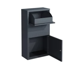 Westmann Briefkasten mit Paketbox Pollux anthrazit B/H/L: ca. 22x82x44 cm