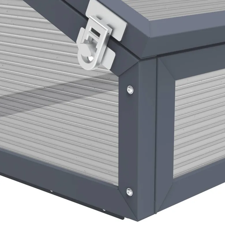 Westmann Frühbeetaufsatz Tega grau B/H/L: ca. 100x36x50 cm