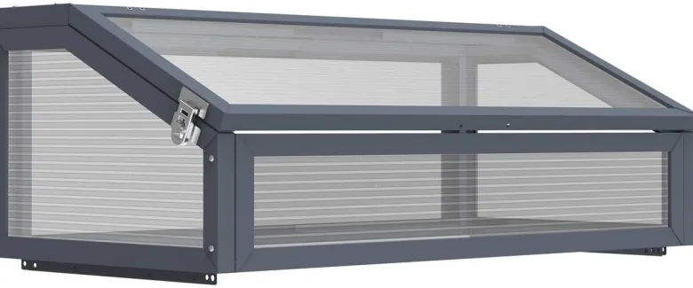 Westmann Frühbeetaufsatz Tega grau B/H/L: ca. 100x36x50 cm