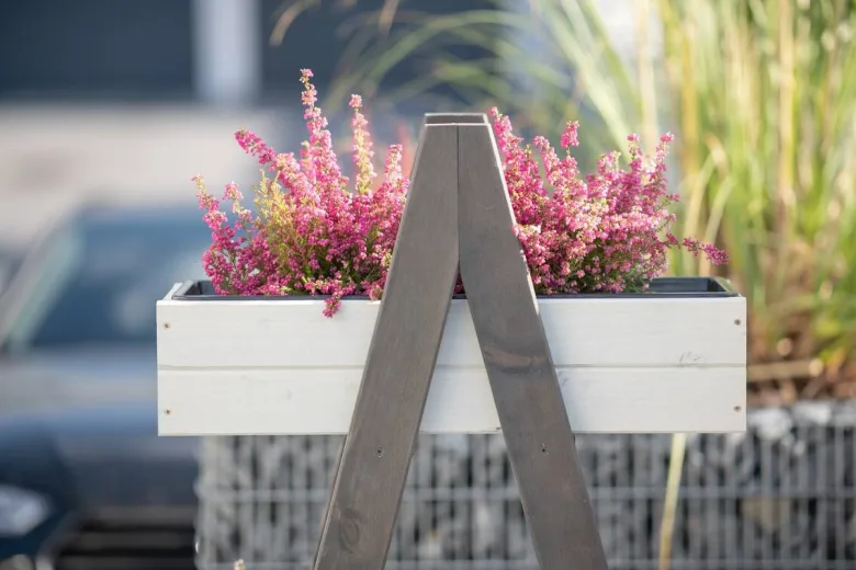 Westmann Hochbeet Ella grau Holz B/H/L: ca. 25x147x101 cm