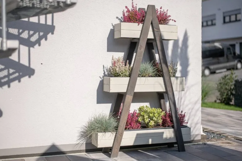 Westmann Hochbeet Ella grau Holz B/H/L: ca. 25x147x101 cm