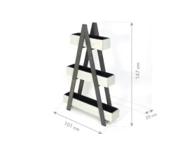 Westmann Hochbeet Ella grau Holz B/H/L: ca. 25x147x101 cm