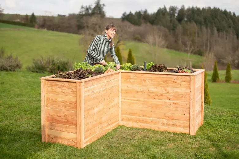 Westmann Hochbeet Klassik L natur Holz B/H/L: ca. 170x84x1705 cm