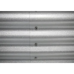 Westmann Hochbeet Oval silber Metall B/H/L: ca. 80x82x240 cm