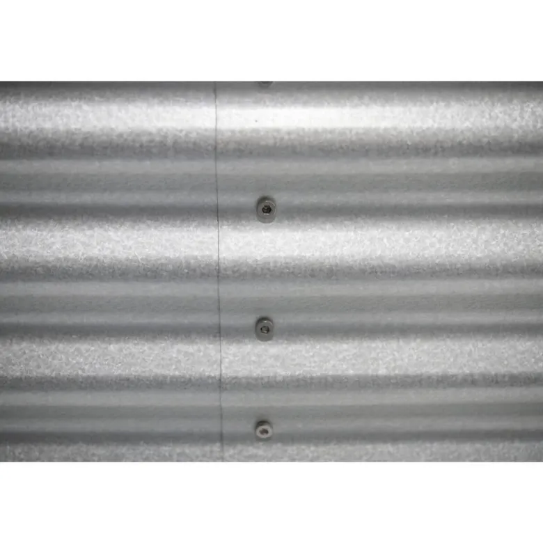 Westmann Hochbeet Oval silber Metall B/H/L: ca. 80x82x240 cm