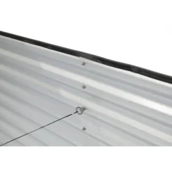 Westmann Hochbeet Oval silber Metall B/H/L: ca. 80x82x240 cm