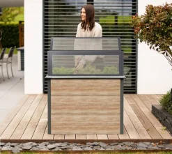 Westmann Hochbeet Primus Holzoptik Stahl B/H/L: ca. 100x113x50 cm