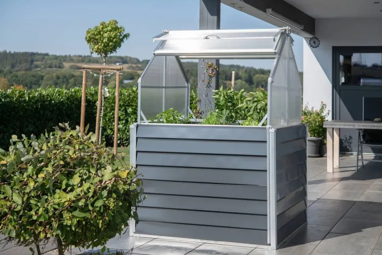 Westmann Hochbeet Store & Grow anthrazit Metall B/H/L: ca. 120x169x120 cm