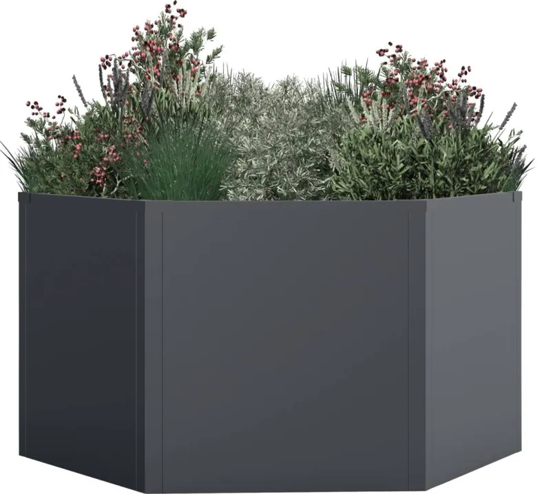 Westmann Hochbeet Varia anthrazit Metall B/H/L: ca. 100x52x100 cm