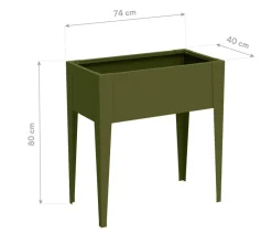 Westmann Hochbeet Vedura olive Stahl B/H/L: ca. 74x80x40 cm