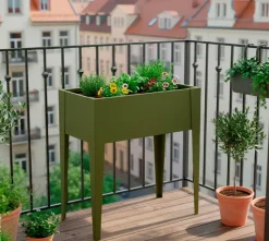 Westmann Hochbeet Vedura olive Stahl B/H/L: ca. 74x80x40 cm