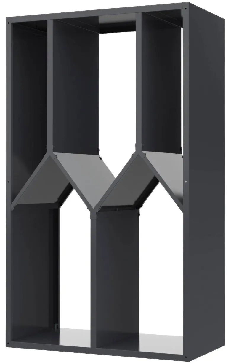 Westmann Kaminholzregal Castra anthrazit B/H/L: ca. 95x160x50 cm