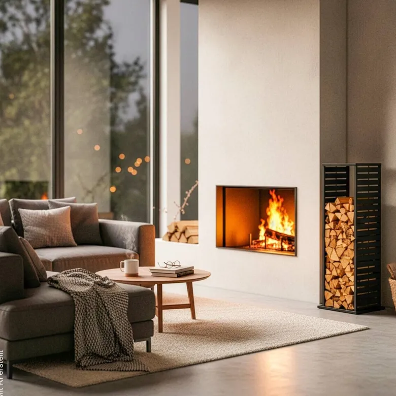 Westmann Kaminholzregal Luma anthrazit B/H/L: ca. 38x112x38 cm