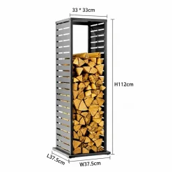 Westmann Kaminholzregal Luma anthrazit B/H/L: ca. 38x112x38 cm