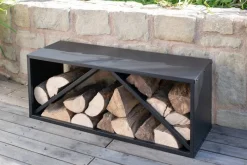 Westmann Kaminholzregal schwarz