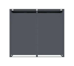 Westmann Mülltonnenbox Pedura anthrazit B/H/L: ca. 132x116x80 cm
