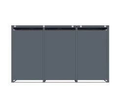 Westmann Mülltonnenbox Pedura anthrazit B/H/L: ca. 199x116x80 cm