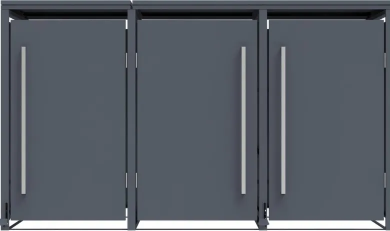 Westmann Mülltonnenbox Pedura anthrazit B/H/L: ca. 199x116x80 cm