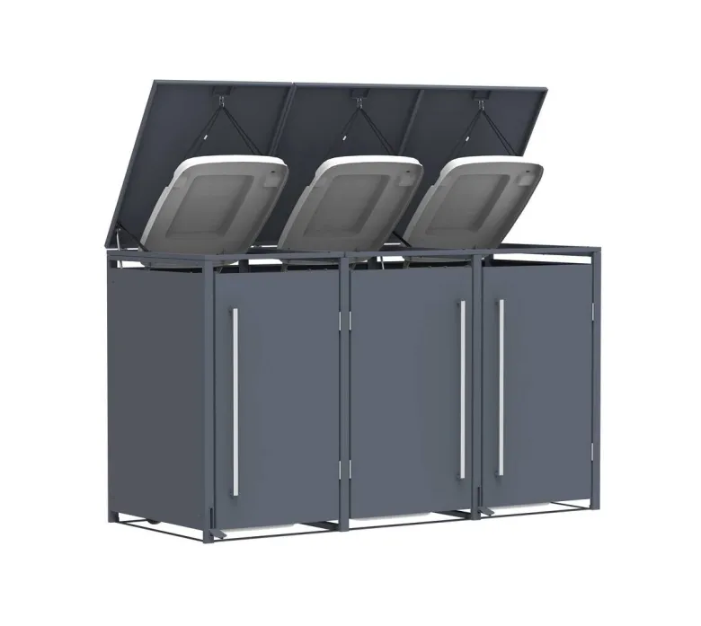 Westmann Mülltonnenbox Pedura anthrazit B/H/L: ca. 199x116x80 cm