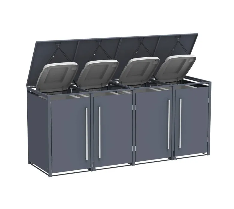 Westmann Mülltonnenbox Pedura anthrazit B/H/L: ca. 265x116x80 cm