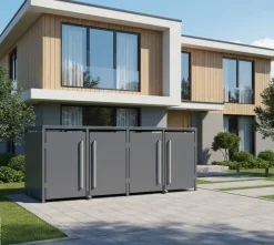 Westmann Mülltonnenbox Pedura anthrazit B/H/L: ca. 265x116x80 cm