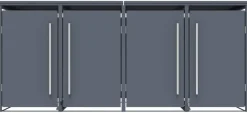 Westmann Mülltonnenbox Pedura anthrazit B/H/L: ca. 265x116x80 cm