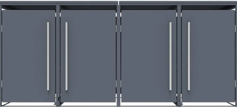 Westmann Mülltonnenbox Pedura anthrazit B/H/L: ca. 265x116x80 cm