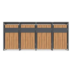 Westmann Mülltonnenbox Varius Holzoptik B/H/L: ca. 265x116x80 cm