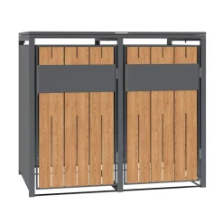 Westmann Mülltonnenbox Varius Holzoptik B/H/L: ca. 132x116x80 cm