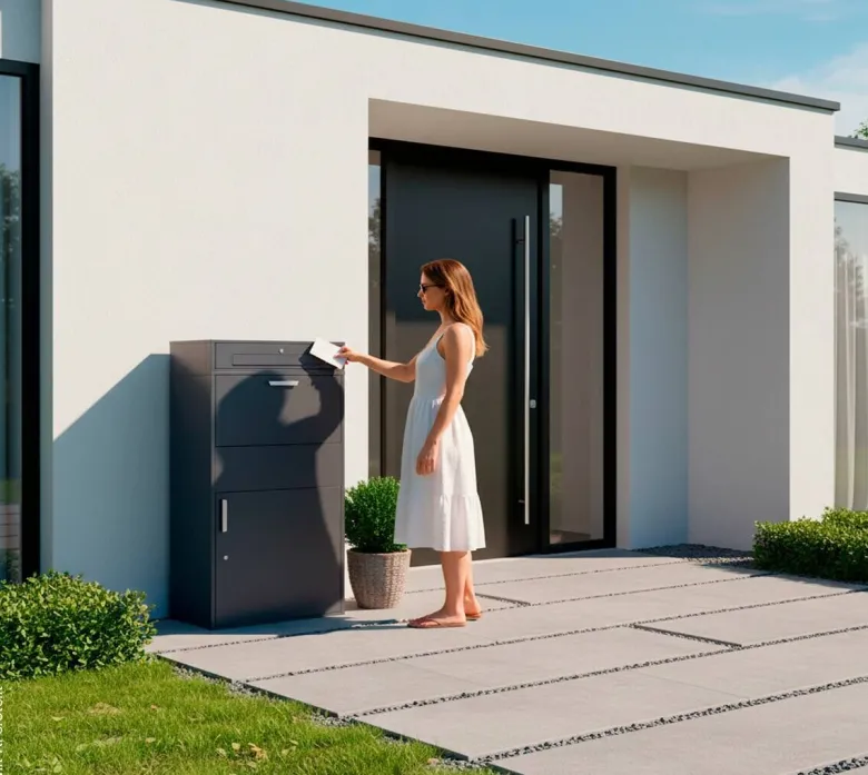 Westmann Paketbox Pavo anthrazit B/H/L: ca. 72x128x45 cm