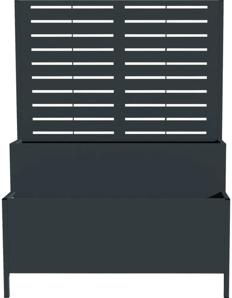 Westmann Pflanzkasten Dekora anthrazit Stahl B/H/L: ca. 90x120x40 cm