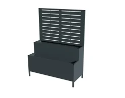Westmann Pflanzkasten Dekora anthrazit Stahl B/H/L: ca. 90x120x40 cm