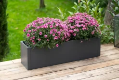 Westmann Pflanzkasten Talus anthrazit Metall B/H/L: ca. 100x27x25 cm