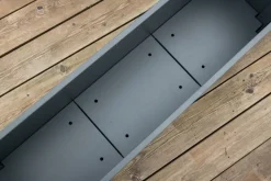 Westmann Pflanzkasten Talus anthrazit Metall B/H/L: ca. 100x27x25 cm