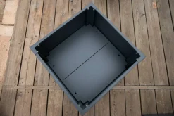 Westmann Pflanzkasten Talus anthrazit Metall B/H/L: ca. 50x50x50 cm