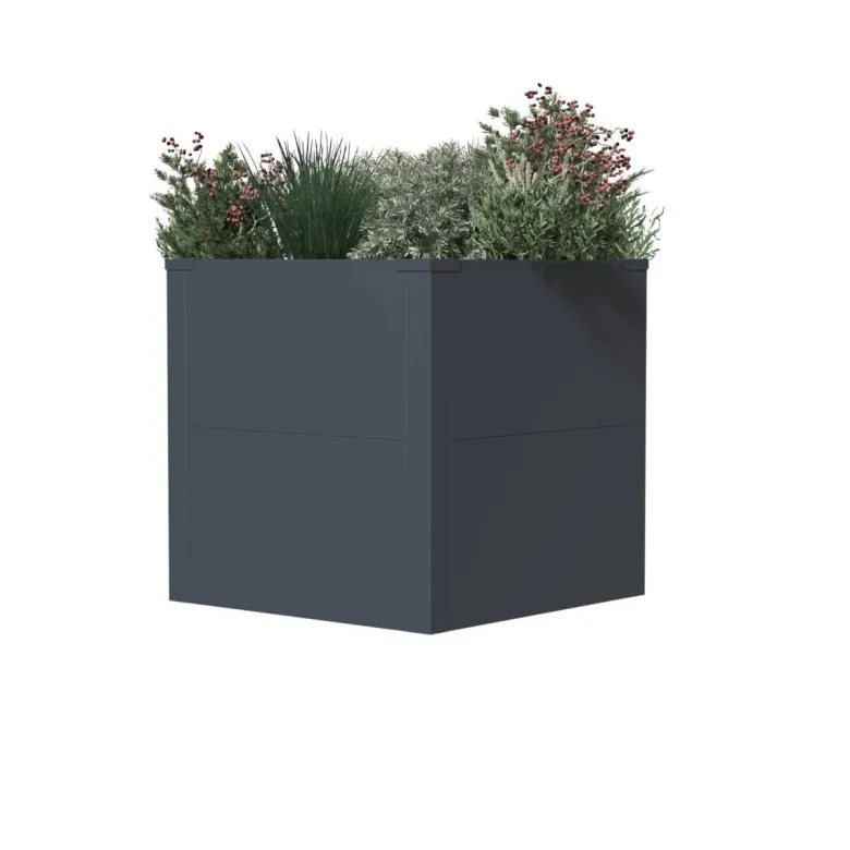 Westmann Pflanzkasten Talus anthrazit Metall B/H/L: ca. 50x50x50 cm