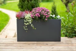 Westmann Pflanzkasten Talus anthrazit Metall B/H/L: ca. 100x52x25 cm