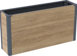 Westmann Pflanzkasten Talus Holzoptik Metall B/H/L: ca. 100x52x25 cm