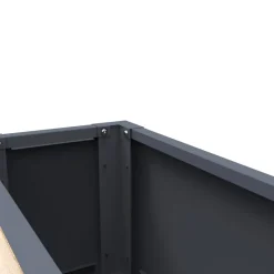 Westmann Pflanzkasten Talus Holzoptik Metall B/H/L: ca. 100x52x25 cm