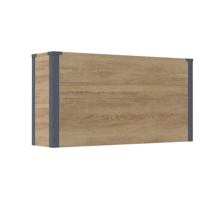 Westmann Pflanzkasten Talus Holzoptik Metall B/H/L: ca. 100x52x25 cm