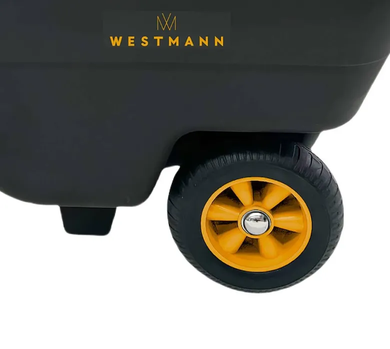 Westmann Schubkarre Prakta schwarz B/H/L: ca. 55,5x67x985 cm