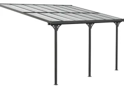 Westmann Terrassenüberdachung Bruce grau Aluminium B/H/T: ca. 434x269x300 cm