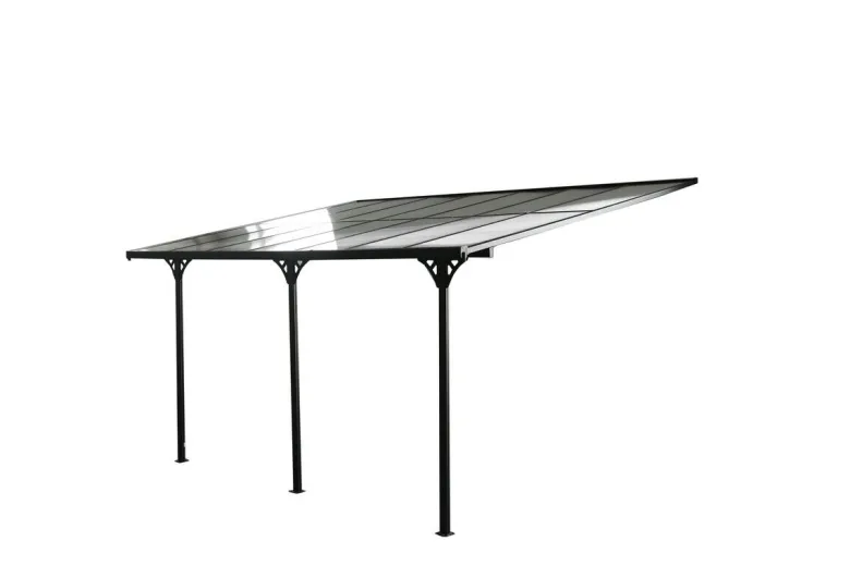 Westmann Terrassenüberdachung Bruce grau Aluminium B/H/T: ca. 434x269x300 cm