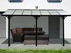 Westmann Terrassenüberdachung Bruce grau Aluminium B/H/T: ca. 434x269x300 cm
