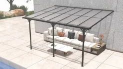 Westmann Terrassenüberdachung Bruce grau Aluminium B/H/T: ca. 434x269x300 cm