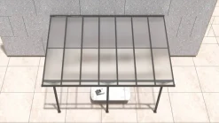 Westmann Terrassenüberdachung Bruce grau Aluminium B/H/T: ca. 434x269x300 cm