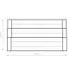 Westmann Treppenhochbeet Premium natur Lärche B/H/L: ca. 76x64x120 cm